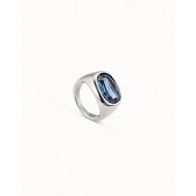 Light It Up Blue Faceted Crystal Ring ANI0681AZUMTL