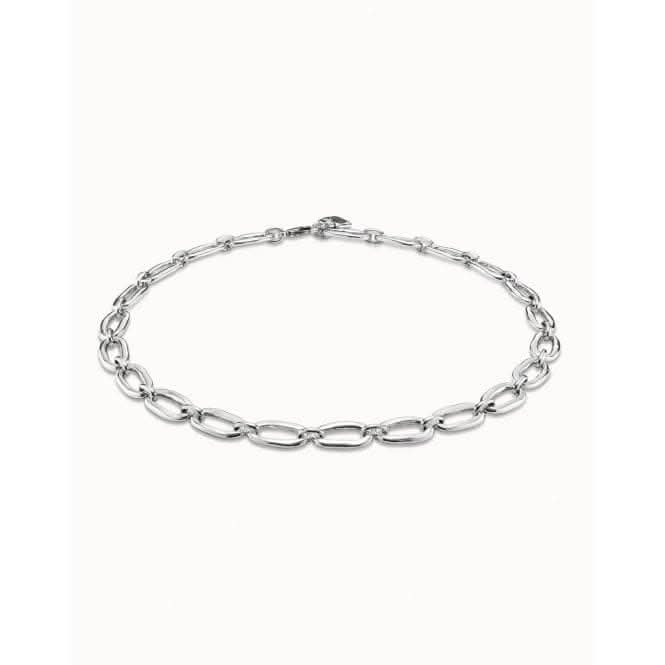 Link Silver Metal Necklace