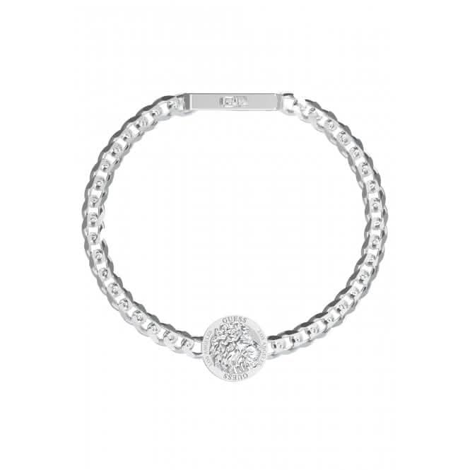 Lion King Side Lion Coin 14mm Gents Bracelet UMB03010STLGuess JewelleryUMB03010STL