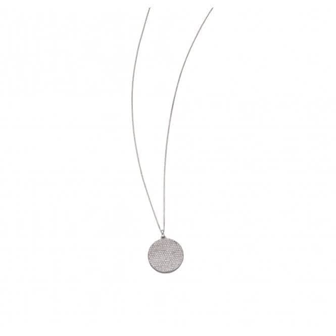 Fiorelli Silver Round Full Pave Locket Pendant P4793C