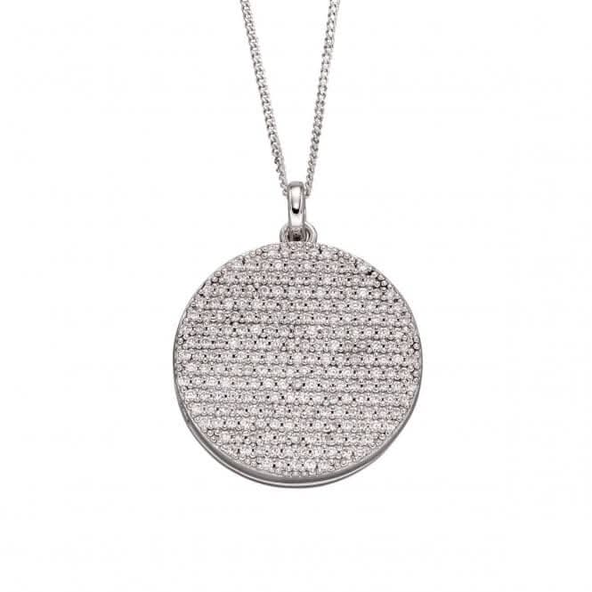 Fiorelli Silver Round Full Pave Locket Pendant P4793C