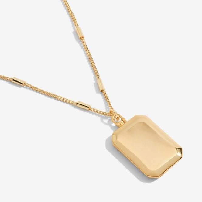Lockets Follow Your Dreams Rectangle Gold 46cm + 5cm Necklace 6261Joma Jewellery6261