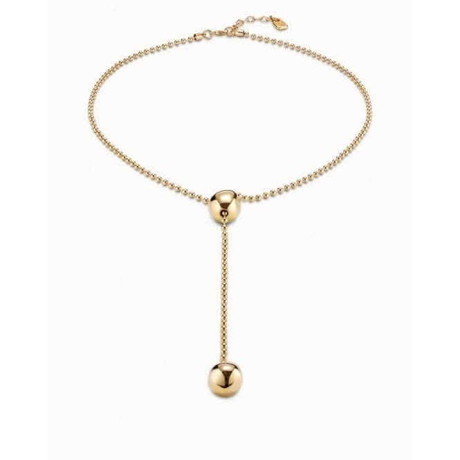Lonely Planet Golden Metal NecklaceUNOde50COL1416ORO0000U