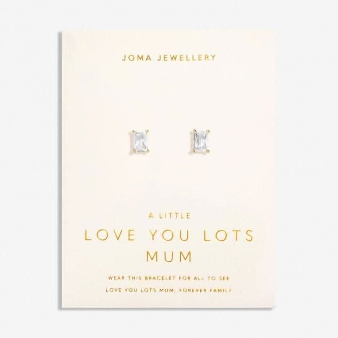 Love From Your Little Ones Love You Lots Mum Gold Plated Stud Earrings 7307