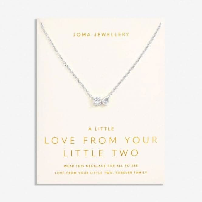 Love From Your Little Ones Two Silver Plated 46cm + 5cm   Necklace 7299