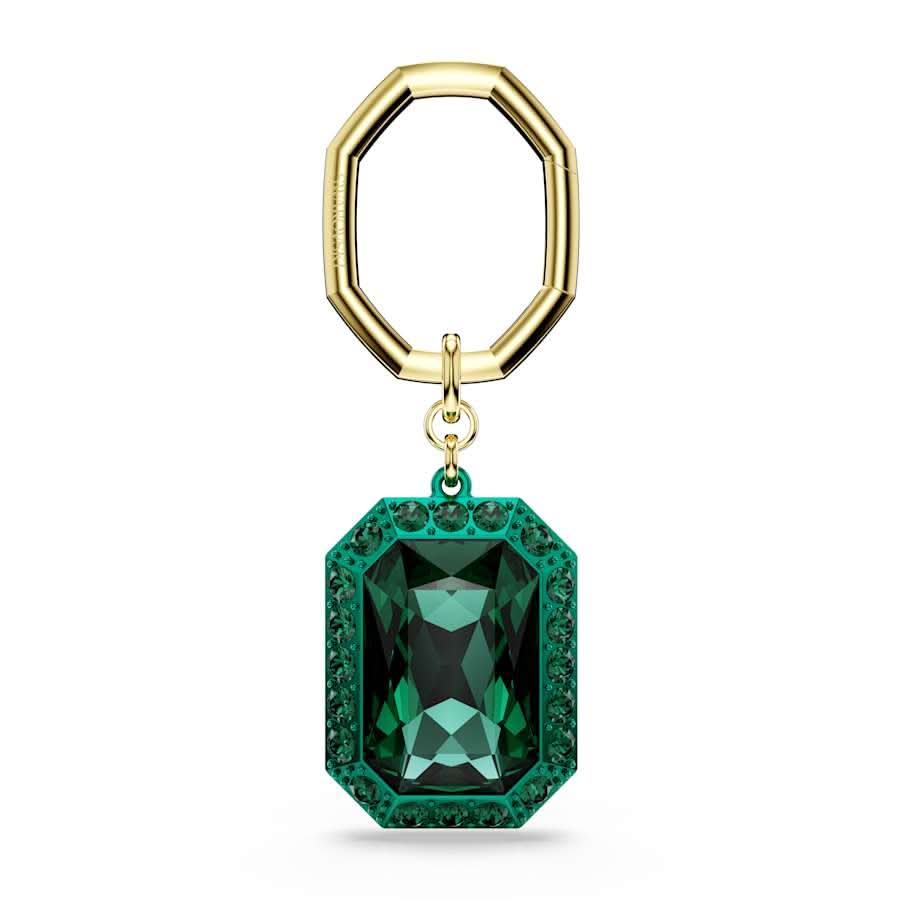 Lucent Octagon Cut Green Key Ring 5666643