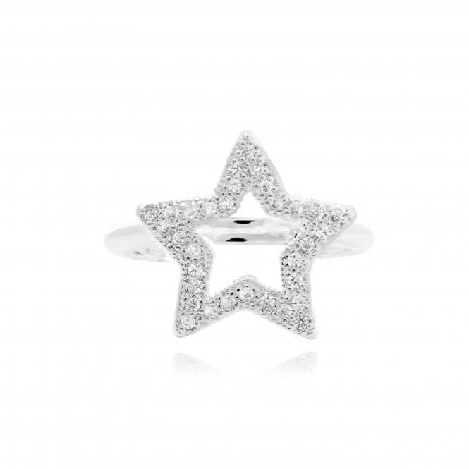 Lucia Lustre Star Organic Pave Ring 4811