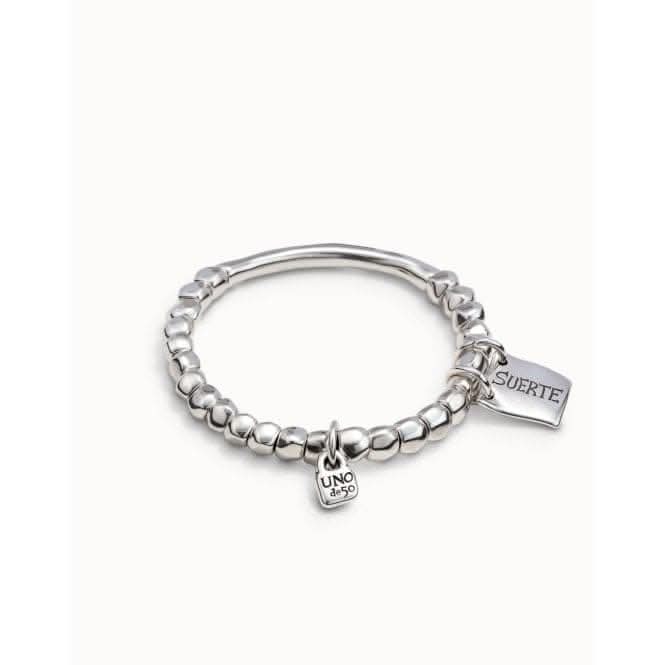 Lucky Silver Metal Bracelet