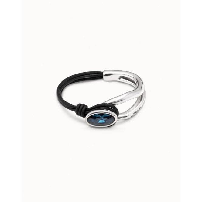 Madame Blue Metal Faceted Crystal BraceletUNOde50PUL2251AZUMTL0L