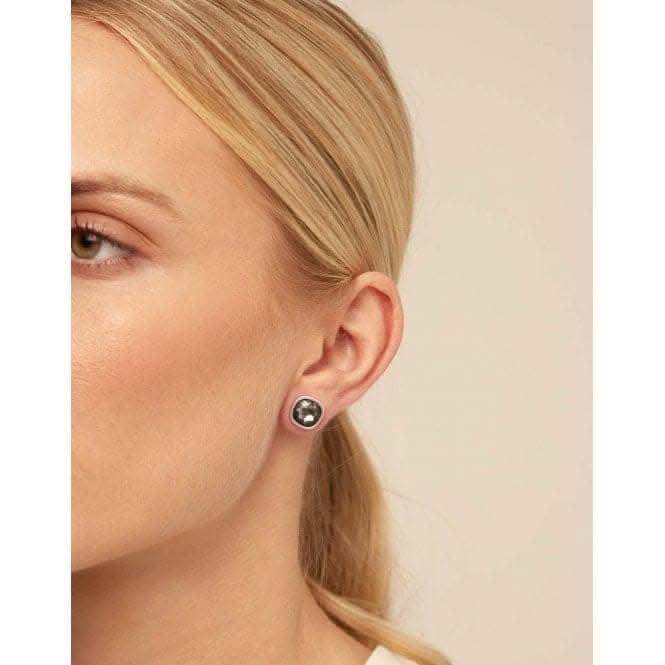 Mademoiselle Grey Faceted Crystal Earrings PEN0790MTLGRS0U