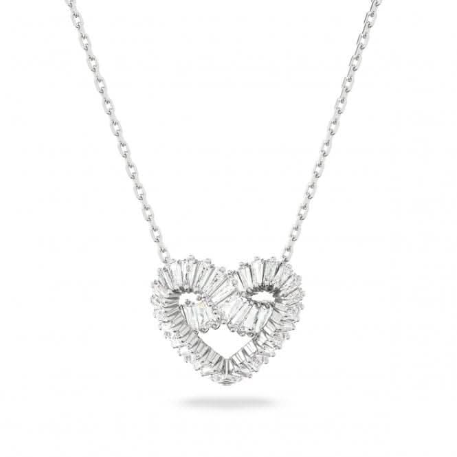 Matrix Rhodium Plated White Heart Pendant 5647924