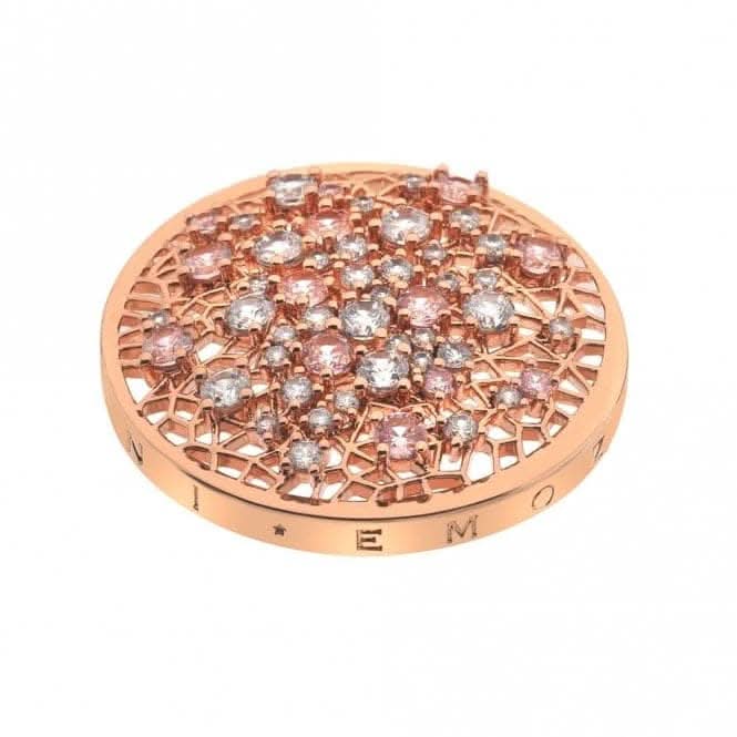 Mattina Pink Coin - Rose Gold Plate - 33mm EC533EmozioniEC533