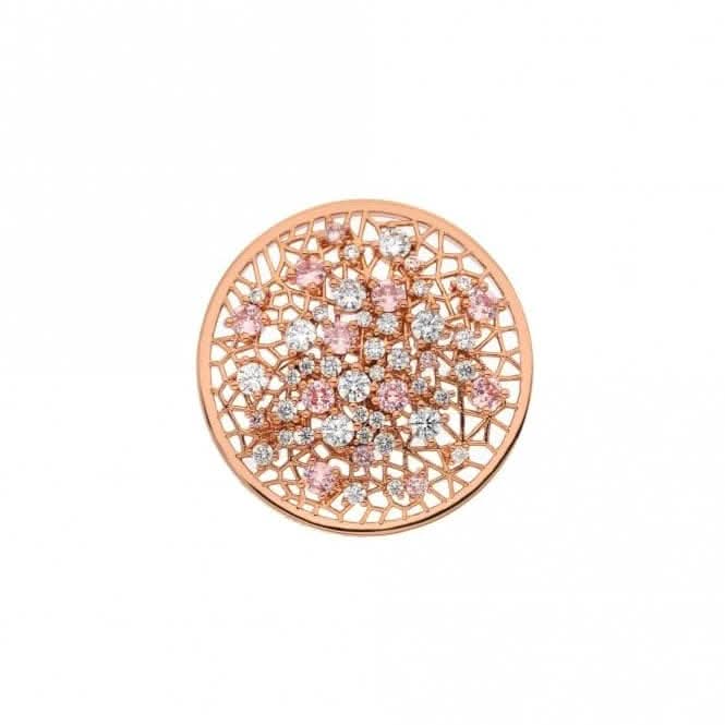 Mattina Pink Coin - Rose Gold Plate - 33mm EC533