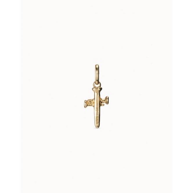 Medium Cross Golden Metal Cross Charm CHA0145ORO0000U