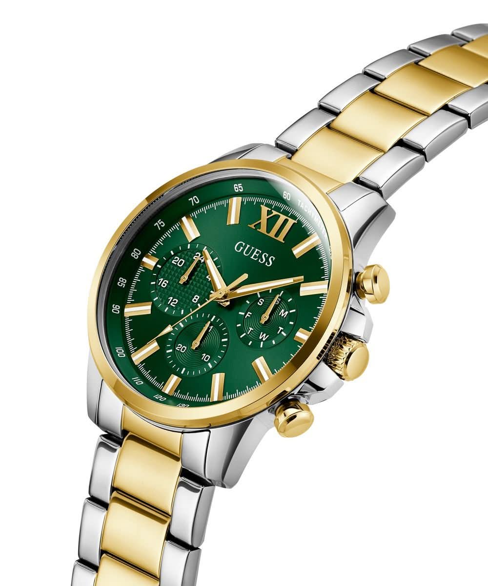 Men's Gold / Silver Green Walker Watch GW0900G5