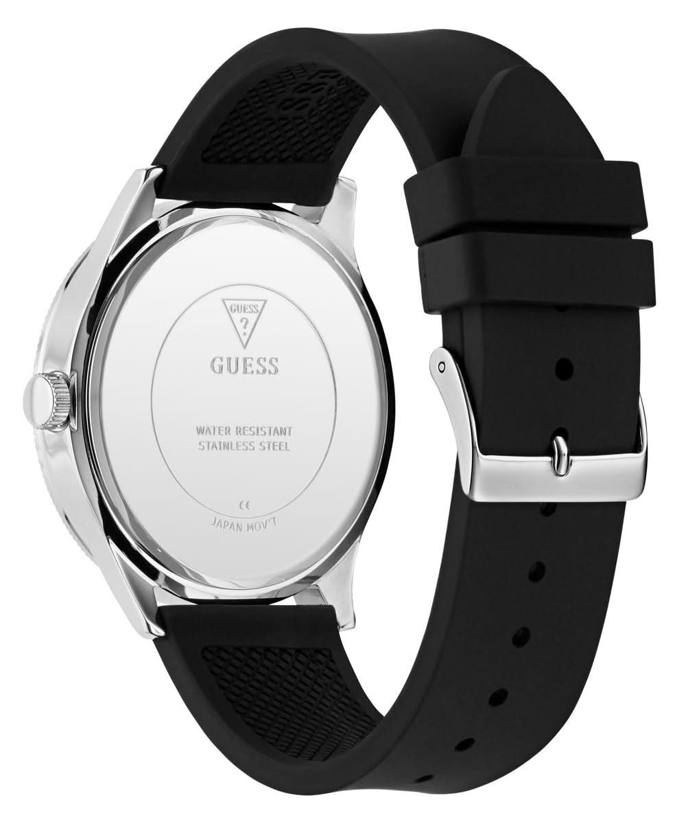 Men's Silver Black Reputation Watch GW0887G1