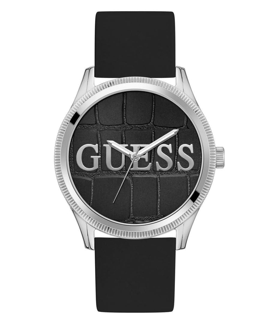 Men's Silver Black Reputation Watch GW0887G1