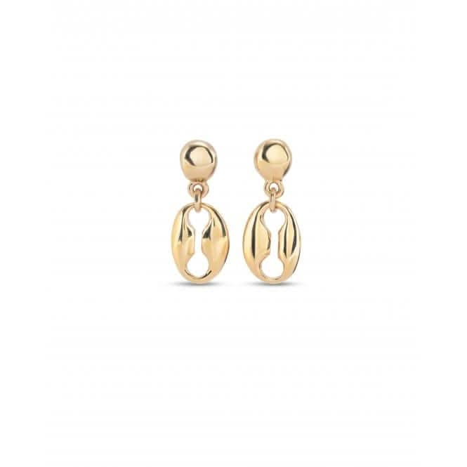 Merci 18k Gold-Plated Small Link Earrings PEN0954ORO0000U