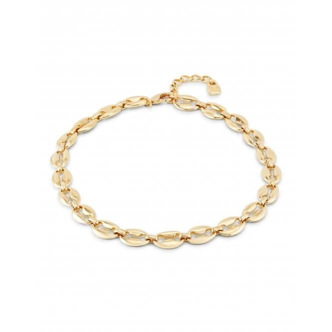 Merci 18k Gold Plated Small Links Necklace COL1888ORO0000U
