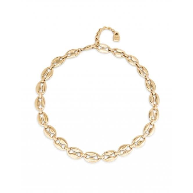 Merci 18k Gold Plated Small Links Necklace COL1888ORO0000U