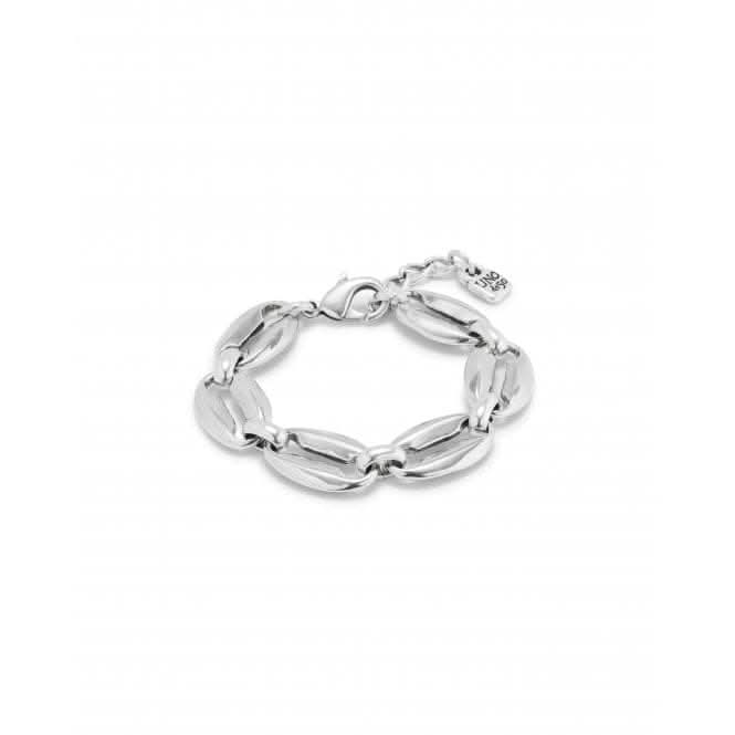 Merci Silver Plated Medium Oval Links Bracelet PUL2408MTL0000M