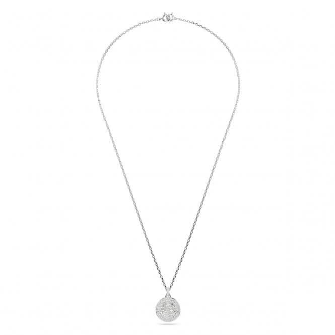 Meteora White Rhodium Plated Layered Pendant 5684244Swarovski5684244