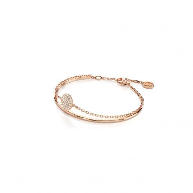 Meteora White Rose Gold - tone Plated Bangle 5683452Swarovski5683452