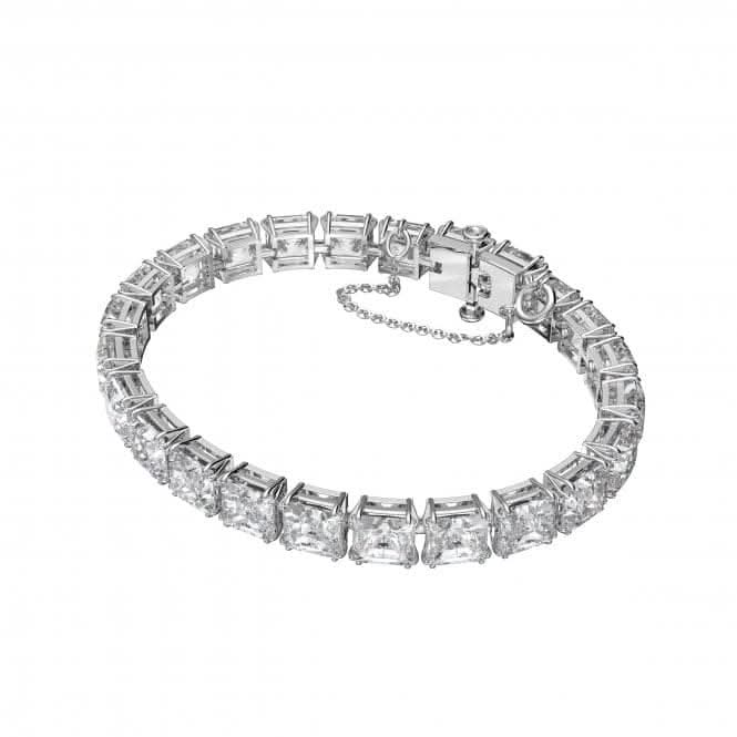 Millenia Square Cut Crystals White Rhodium Plated Bracelet 5599202