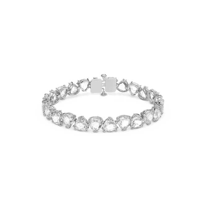Millenia Trilliant Cut White Rhodium Plated Bracelet 5622451