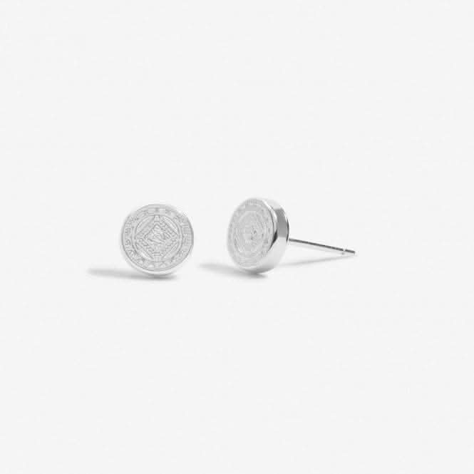 Mini Charms Coin Silver Plated Earrings 7052