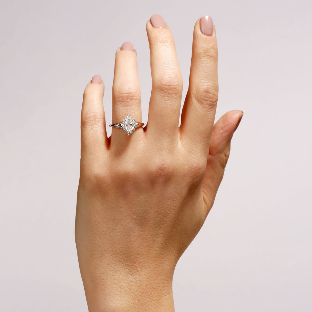 Mischa | 9ct White Gold 1ct tw Lab Grown Diamond Engagement Ring