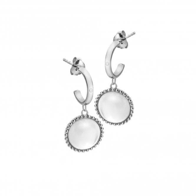 Mother of Pearl Circle Earrings DE740