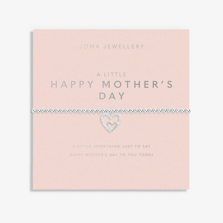Mother's Day A Little Happy Mother's Day Silver Plated Bracelet 8507Joma Jewellery8507