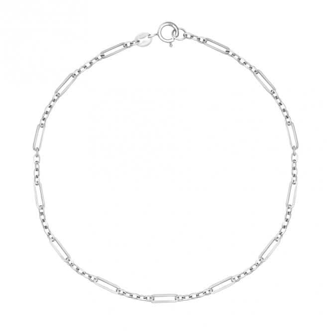 Multi - Link 9ct White Gold Bracelet GB519Elements GoldGB519