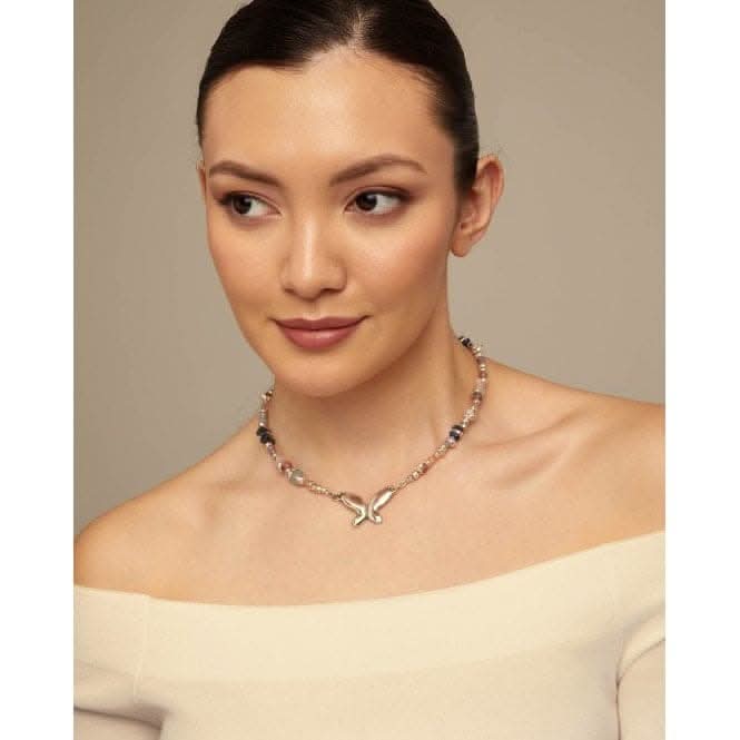 Multicoloured Crystal Metamorphosis Necklace COL1858MCLMTLUNOde50COL1858MCLMTL