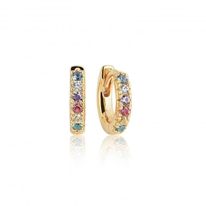Multicoloured Zirconia Ellera Piccolo Earrings SJ - E1066 - XCZ(YG)Sif JakobsSJ - E1066 - XCZ(YG)