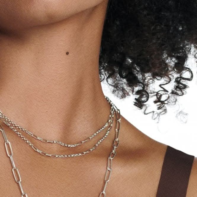 Multilink Paperclip Chain CH127Hot DiamondsCH127