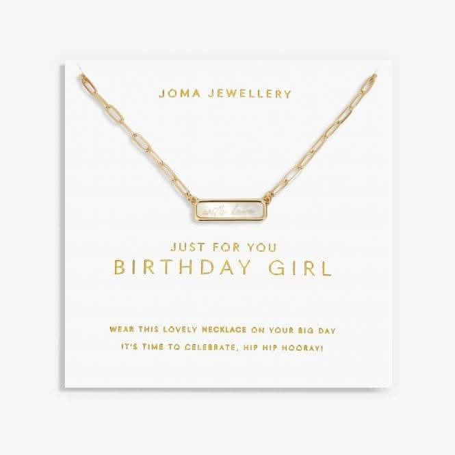 My Moments 'Just For You Birthday Girl' Necklace 5824