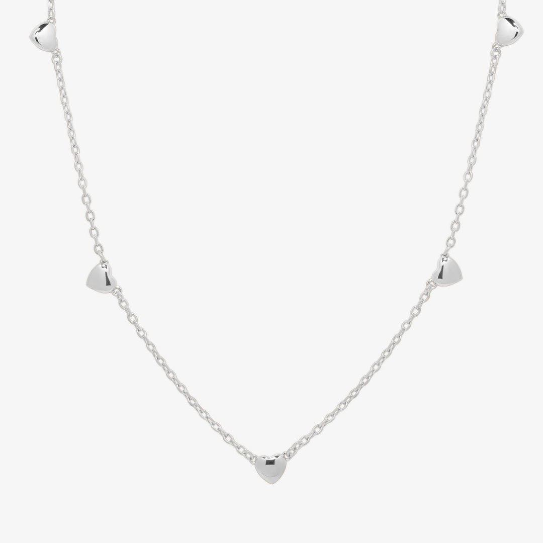 Hearts charm necklace-1