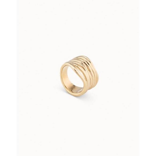 Nihiwatu Beach Golden Metal Ring ANI0638ORO
