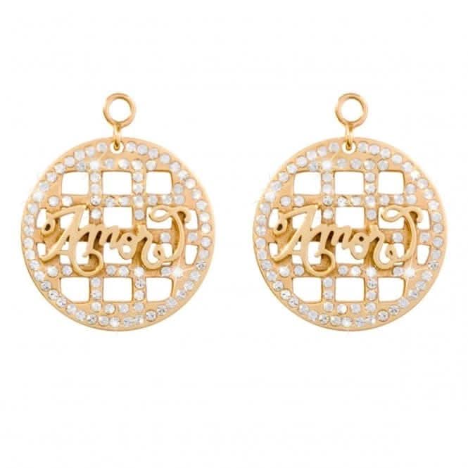Nikki Lissoni Amor 24mm Gold Plated Earring Coins EAC2039GNikki LissoniEAC2039G