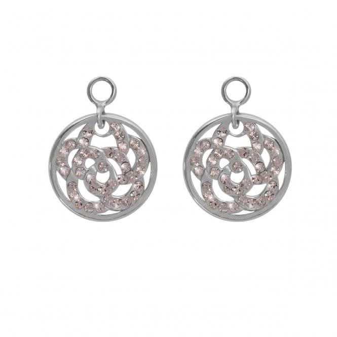 Nikki Lissoni Sparkling Flower 14mm Silver Earring Coins EAC2006SNikki LissoniEAC2006S