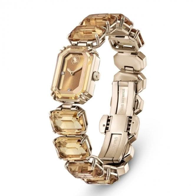 Octagon Cut Brown Champagne Gold - tone Finish Watch 5630831Swarovski5630831