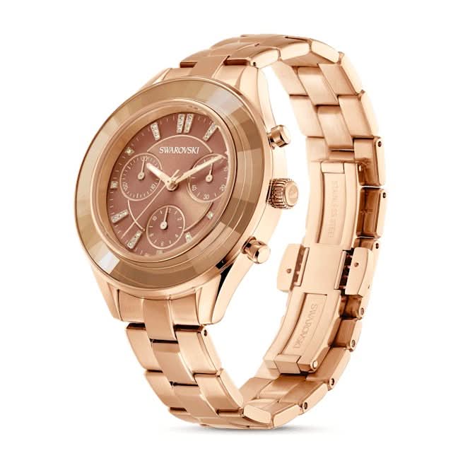Octea Lux Sport Metal Brown Gold - tone Finish Watch 5632472Swarovski5632472
