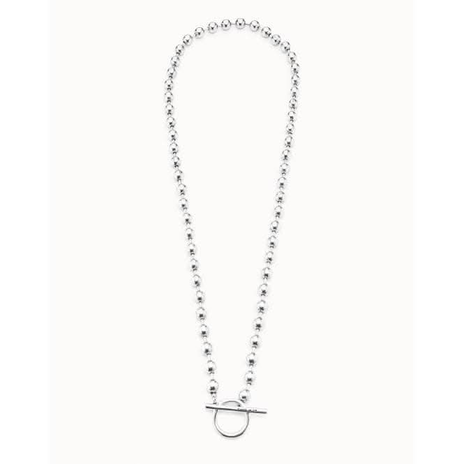 Off / On Silver Metal NecklaceUNOde50COL1463MTL0000U