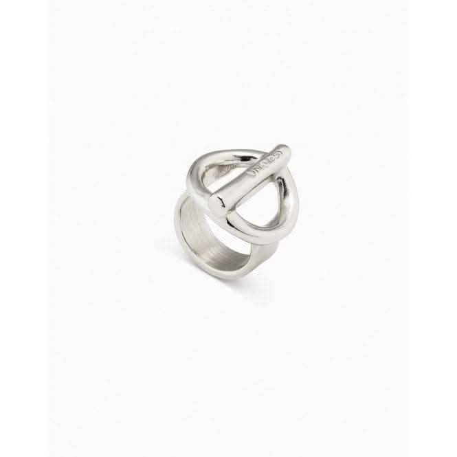 On / Off Silver Metal Ring ANI0626MTL