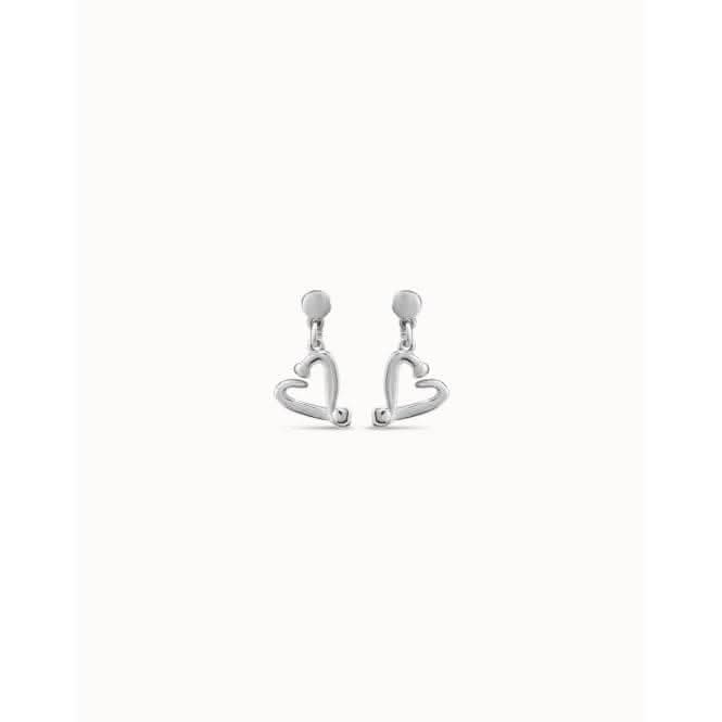 One Love Silver Metal Earrings PEN0887MTL0000U
