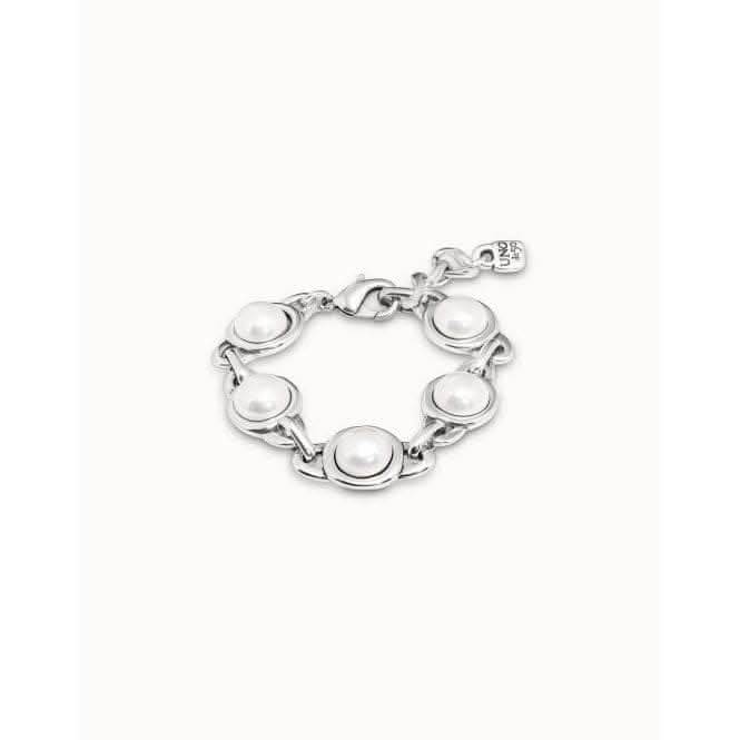 Outer Space White Pearl Shell BraceletUNOde50PUL2262BPLMTL0U