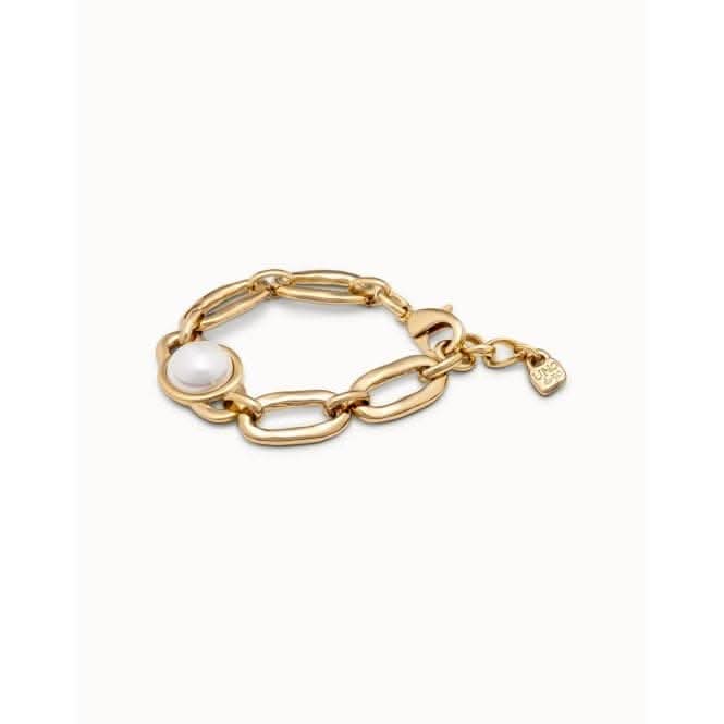 Ovni White Metal Pearl Shell BraceletUNOde50PUL2261BPLORO0U
