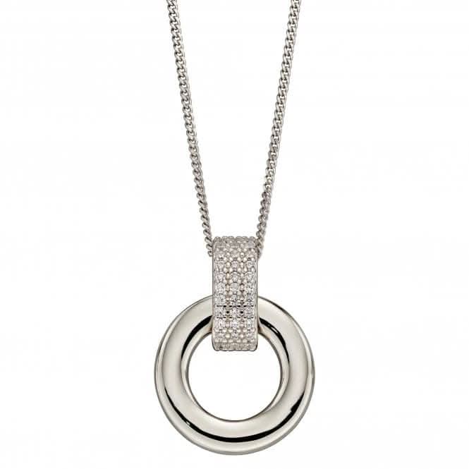 Fiorelli Silver Hoop Donut Pendant P4895C